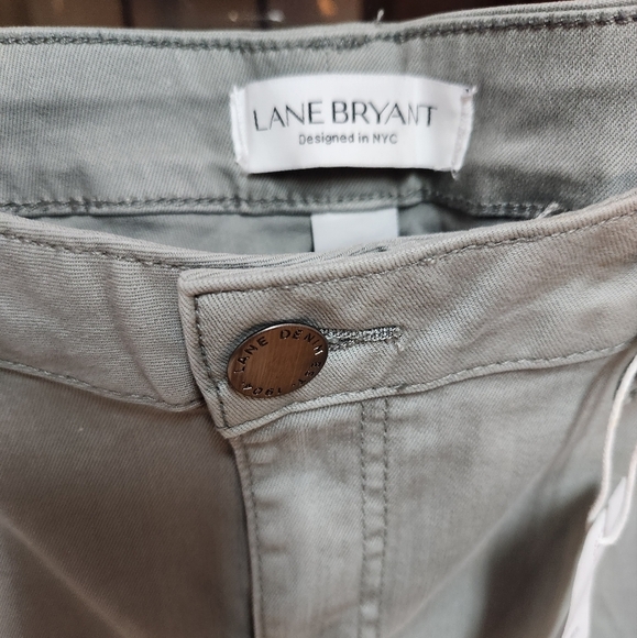 Lane Bryant Gray Skinny Beaded Jeans - Picture 5 of 7